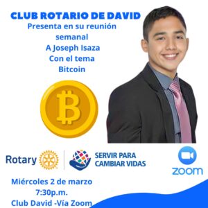 Invitación a reunión ordinaria semanal con el tema Bitcoin